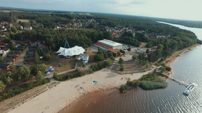 Handballcamp Senftenberg: Aus der Luft